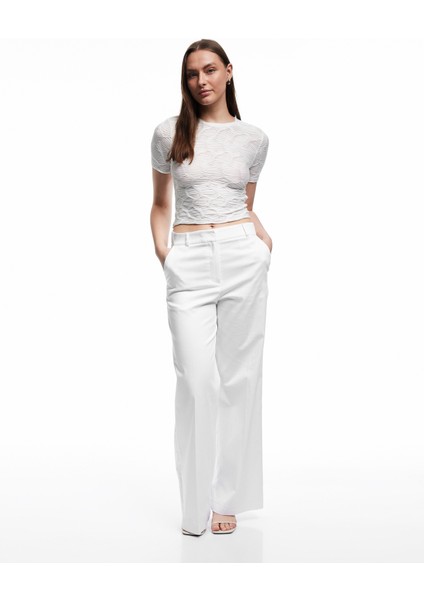 Bürümcük Kumaş Dokulu Slim Fit Kısa Kollu Bisiklet Yaka Tişört fiyatları