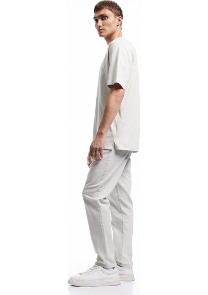 Pamuklu Cep Detaylı Beli Bağcıklı Kanvas Pantolon fiyatları