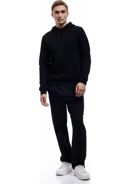 Şardonlu Uzun Kollu Basic Kapşonlu Sweatshirt fiyatları