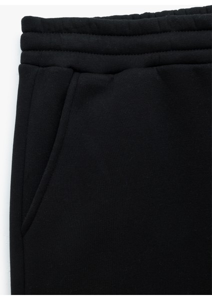 Beli Bağcıklı Şardonlu Cep Detaylı Jogger Eşofman Altı
