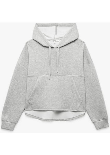 Regular Fit Kanguru Cepli Uzun Kollu Kapüşonlu Sweatshirt