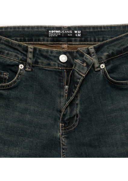 Pamuklu Normal Bel Slim Fit Jean Pantolon - Brad Jean indirimleri