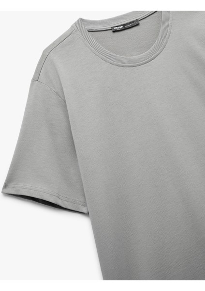 Bisiklet Yaka Regular Fit Pamuklu Kısa Kollu Tişört indirimleri