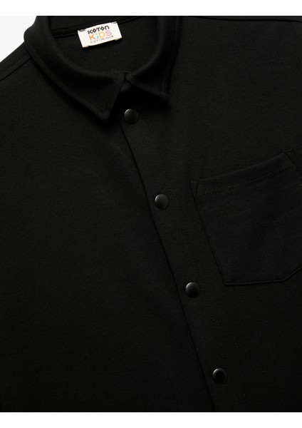 Pamuklu Uzun Kollu Düğmeli Basic Gömlek Ceket modelleri