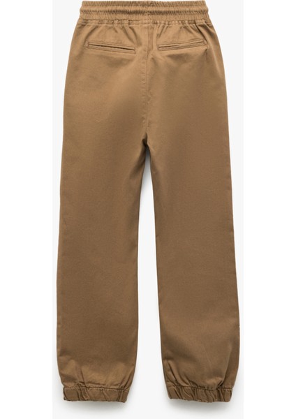 Beli Bağcıklı Cep Detaylı Pamuklu Gabardin Jogger Pantolon fiyatları