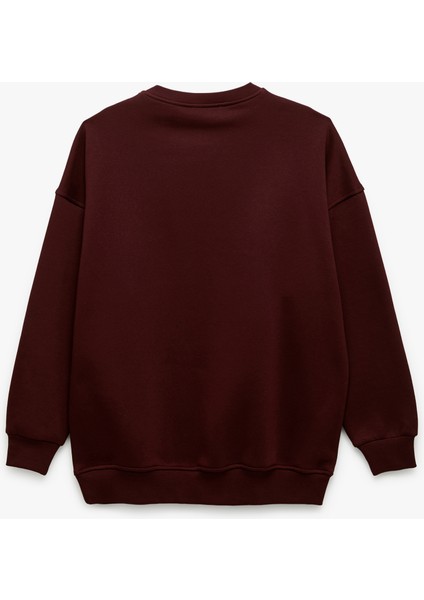 Şardonlu Uzun Kollu Bisiklet Yaka Oversize 2'li Sweatshirt Seti indirimleri