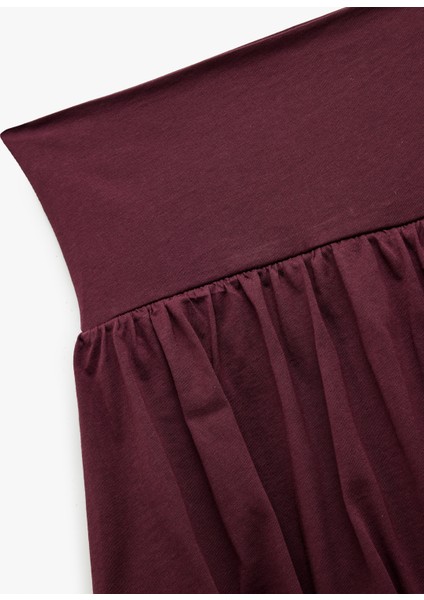 Yüksek Bel Pamuklu Mini Spor Şort Etek modelleri
