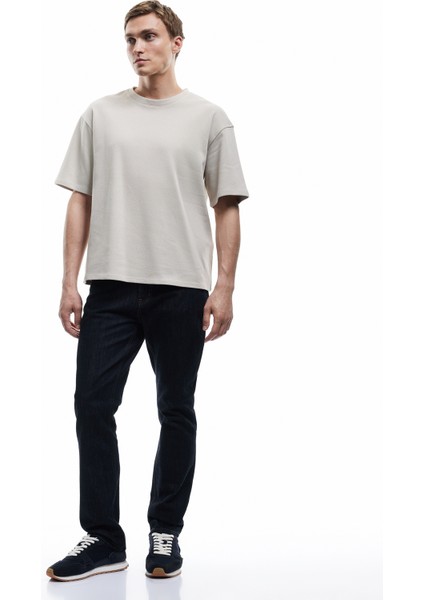 Pamuklu Kısa Kollu Bisiklet Yaka Oversize Basic Tişört fiyatları