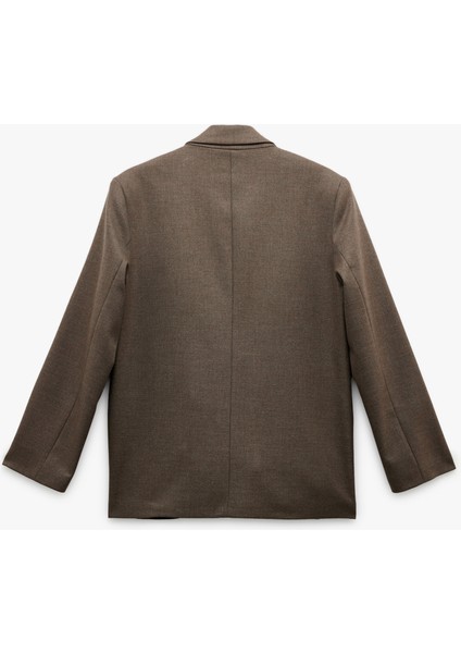 Çift Cepli Uzun Kollu Kruvaze Blazer Ceket fırsatları