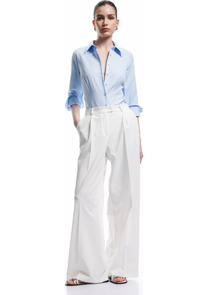 Regular Fit Klasik Yaka Uzun Kollu Poplin Gömlek fiyatları