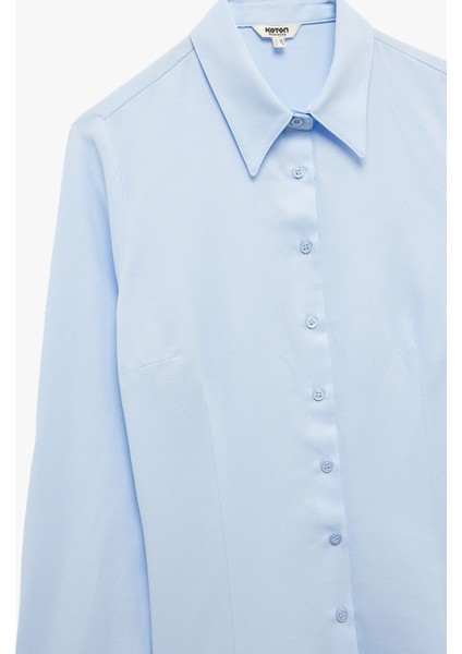 Regular Fit Klasik Yaka Uzun Kollu Poplin Gömlek indirimleri