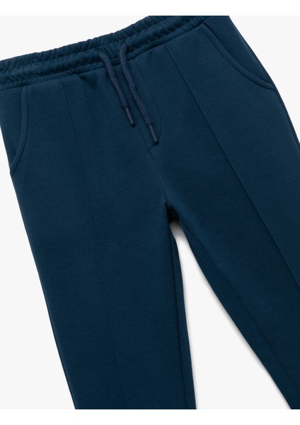 Beli Lastikli Cepli Nervürlü Basic Eşofman Altı modelleri