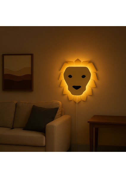 Aslan Figürlü Dekoratif Gece Lambası modelleri
