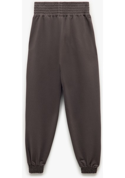 Beli Lastikli Yüksek Bel Cepli Rahat Kalıp Jogger Eşofman Altı fiyatları