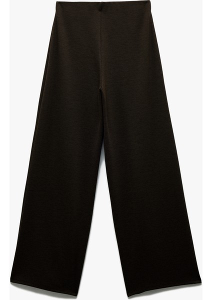 Normal Bel Regular Fit Uzun Geniş Paça Palazzo Pantolon