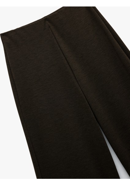 Normal Bel Regular Fit Uzun Geniş Paça Palazzo Pantolon modelleri