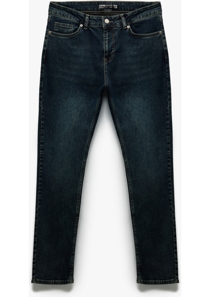 Cepli Normal Bel Pamuklu Slim Fit Jean Pantolon - Brad Jean
