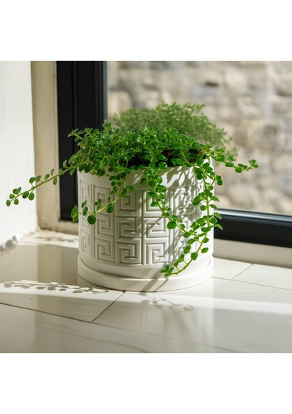 Aztek Desenli Modern Saksı modelleri