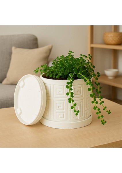 Aztek Desenli Modern Saksı fırsatları