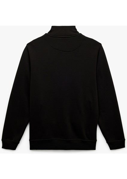 Şardonlu Uzun Kollu Cep Detaylı Basic Fermuarlı Sweatshirt fiyatları