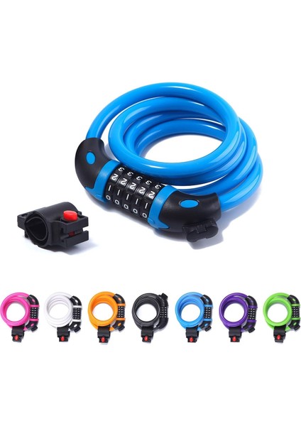 Şifreli Bisiklet Scooter Kilidi 5 Haneli Kod Şifreli Motosiklet Kiliti Pvc Paslanmaz fiyatları