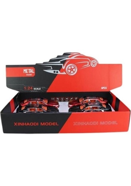 XHD-B2418 1 24 Vardem Çek Bırak Işıklı ve Sesli Model Mrs Metal Araba 1:24 indirimleri