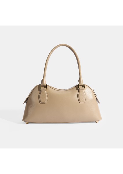 Kadın Vizon Deri Çanta Aksesuarlı Büyük Omuz Çantası fırsatları