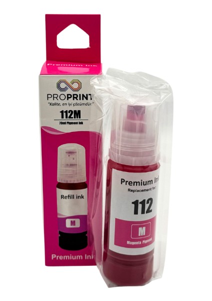 Proprint Epson L6550 Kırmızı Muadil Mürekkep 112 - 70 ml