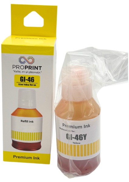 Canon GX6040 Sarı Mürekkep 135 ml Gı-46