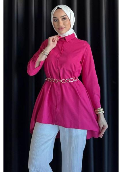 Zincir Kemerli Tesettür Tunik P-00017690