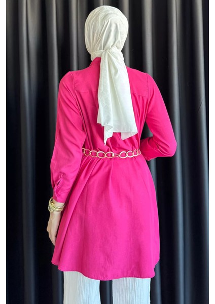 Zincir Kemerli Tesettür Tunik P-00017690 fırsatları