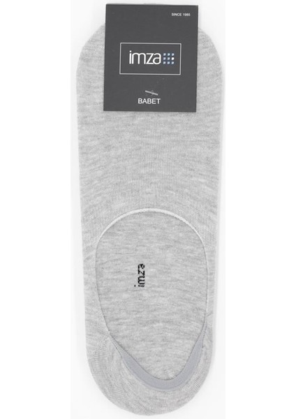 Gri Düz Pamuklu Suprem Babet Çorap 1060250153