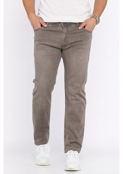 Erkek Fermuarlı Likralı Jean Kot Pantolon P-00015853