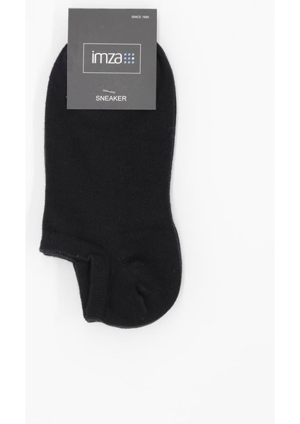 Siyah Düz Pamuklu Suprem Sneaker Çorap 1060250151