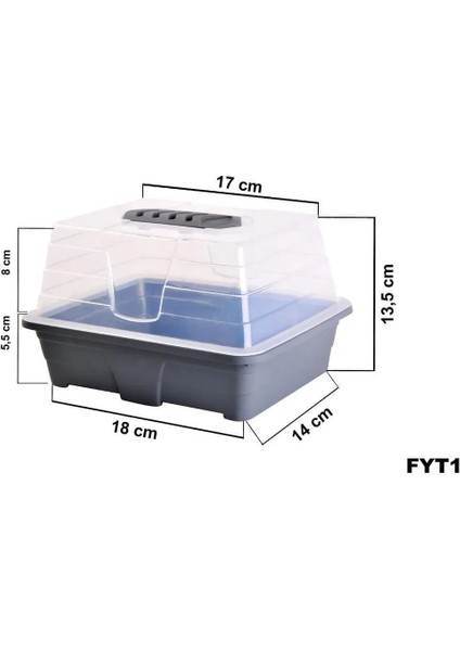 Mini Sera Mdl1 - 1,4 Litre Fide-Tohum Yetiştirme