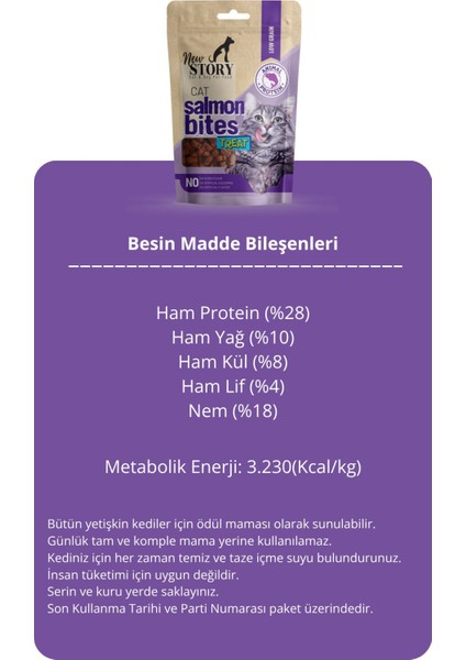Cat Solmon Bites 12X60GR. Somonlu, Kedi Ödül Maması