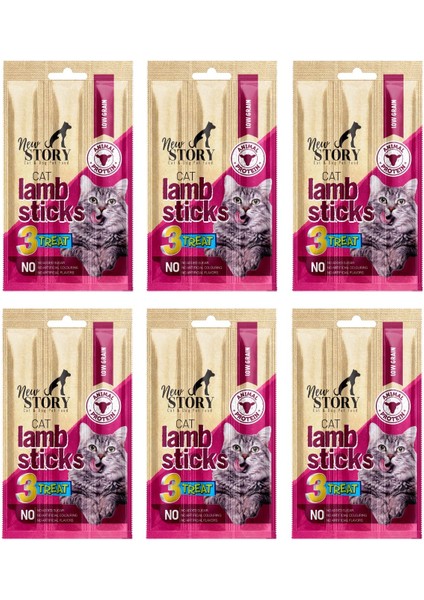 Cat Lamb Stick 6 Adet 3X5GR. Kuzu Etli, Çubuk, Kedi Ödül Maması