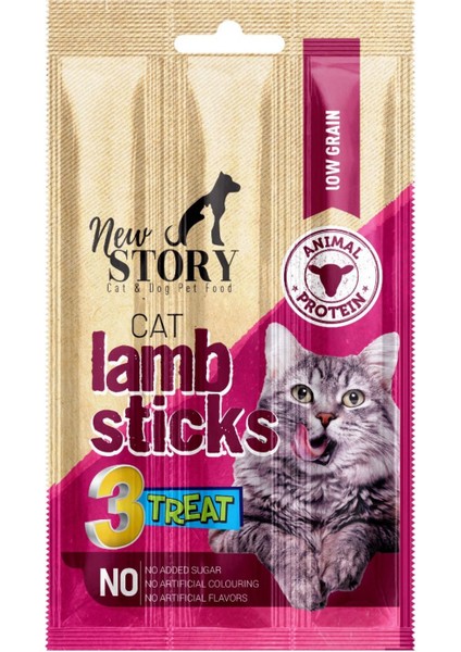 Cat Lamb Stick 6 Adet 3X5GR. Kuzu Etli, Çubuk, Kedi Ödül Maması