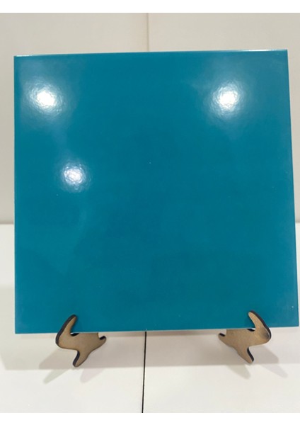 20x20 Cm Ac 24 Turkuaz Desen Kütahya Çini Seramik Karo modelleri