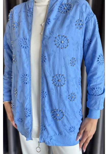 Kadın Inci Işlemeli Fistolu Tesettür Ceket P-00014992 modelleri