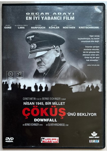 Çöküş DVD Nisan 1945 Bir Millet Çöküş'ünü Bekliyor (Orjnal Dönem Baskı Dvd)