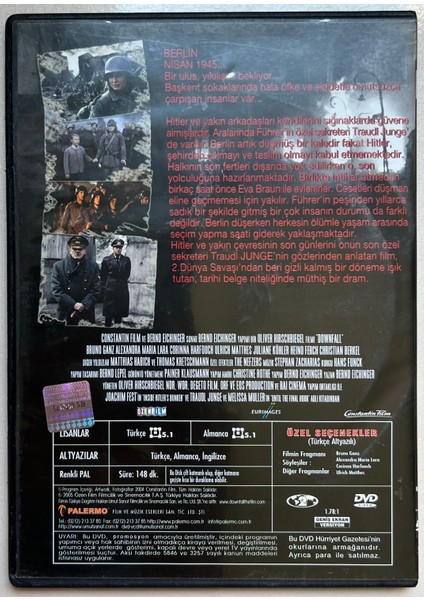 Çöküş DVD Nisan 1945 Bir Millet Çöküş'ünü Bekliyor (Orjnal Dönem Baskı Dvd) fiyatları