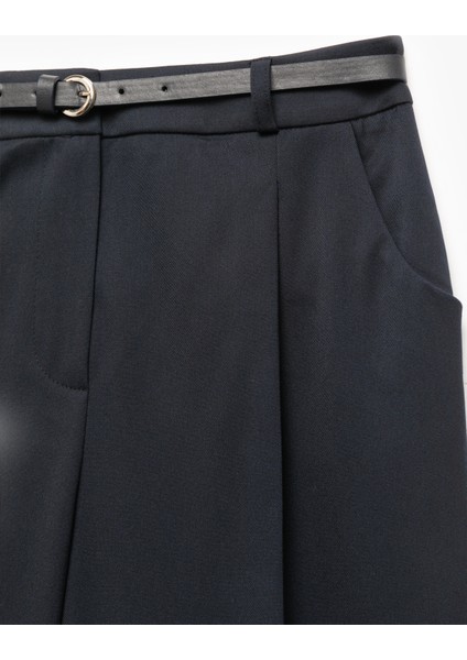 Cepli Kemerli Yüksek Bel Oversize Cigarette Pantolon modelleri