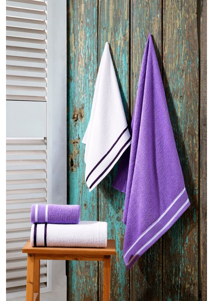 50X90 + 70X140 cm Bellisimo 4'lü Banyo Havlu Takımı fiyatları