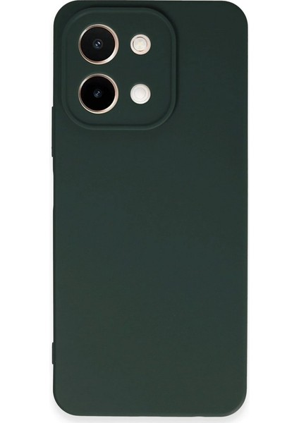 Vivo Y28 Kılıf Silikon First Silikon Yeşil