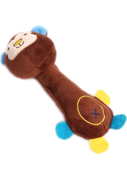 Köpek Peluş Ses Oyuncakları E Dayanıklı Diş Kaşıma Oyuncakları Maymun (Yurt Dışından)