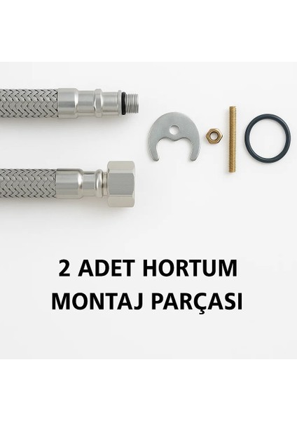 Mutfak Bataryası Çift Su Girişli 5 Yıl Garantili Eviye Musluğu modelleri