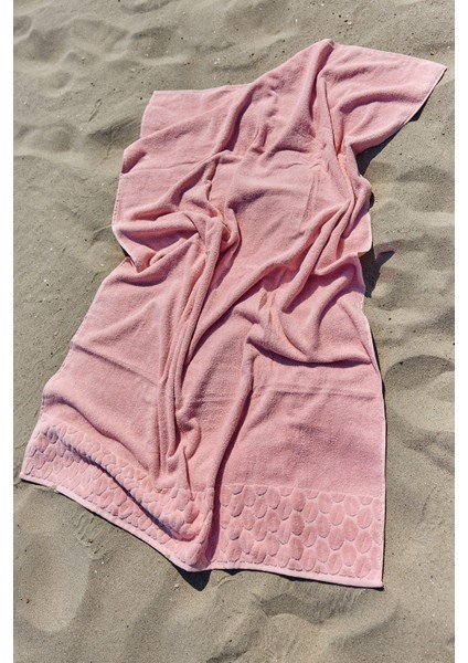 Pamuklu Deniz Havuz Plaj Banyo Havlusu 01 Pembe modelleri