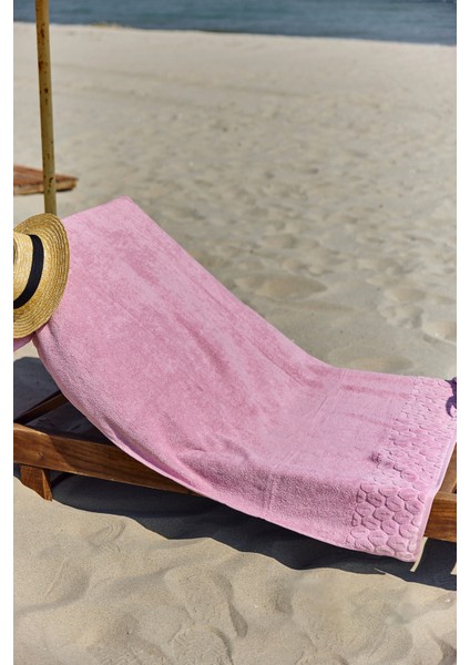 Pamuklu Deniz Havuz Plaj Banyo Havlusu 01 Pembe indirimleri