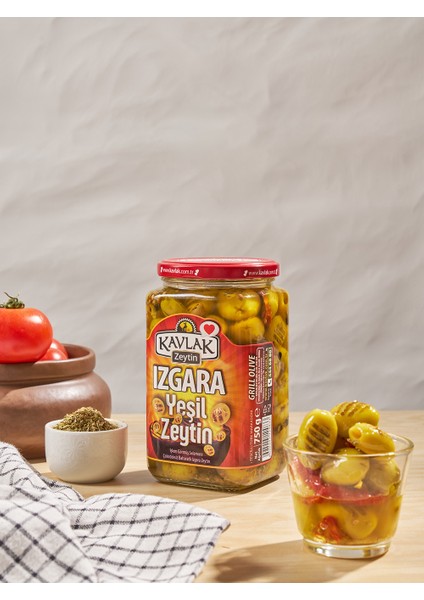 Izgara Yeşil Zeytin 750 gr Cam Kavanoz indirimleri